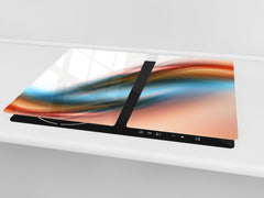Tempered GLASS Cutting Board D01 Abstract Series: Spectral