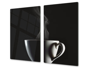 Kochplattenabdeckung Stove Cover und Schneideplatten D05 Coffee Series: Coffee 2