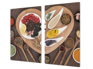 Glass Kitchen Board 60D03A: Heart of spices