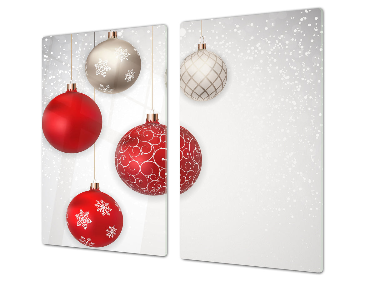 CUTTING BOARD and Cooktop Cover ;D20 Christmas Series: Baubles