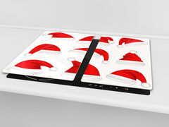 CUTTING BOARD and Cooktop Cover ;D20 Christmas Series: Santa hats