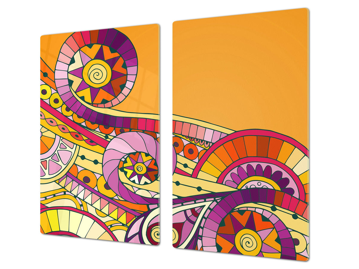 Glass stove top 60D21: Moroccan theme