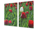 Glass Cutting Board and Worktop Saver D06 Flowers Series: Tulips 3