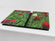 Planche à découper en verre – Couvre-plaques de cuisson D06 Série Fleurs: Tulipes 3