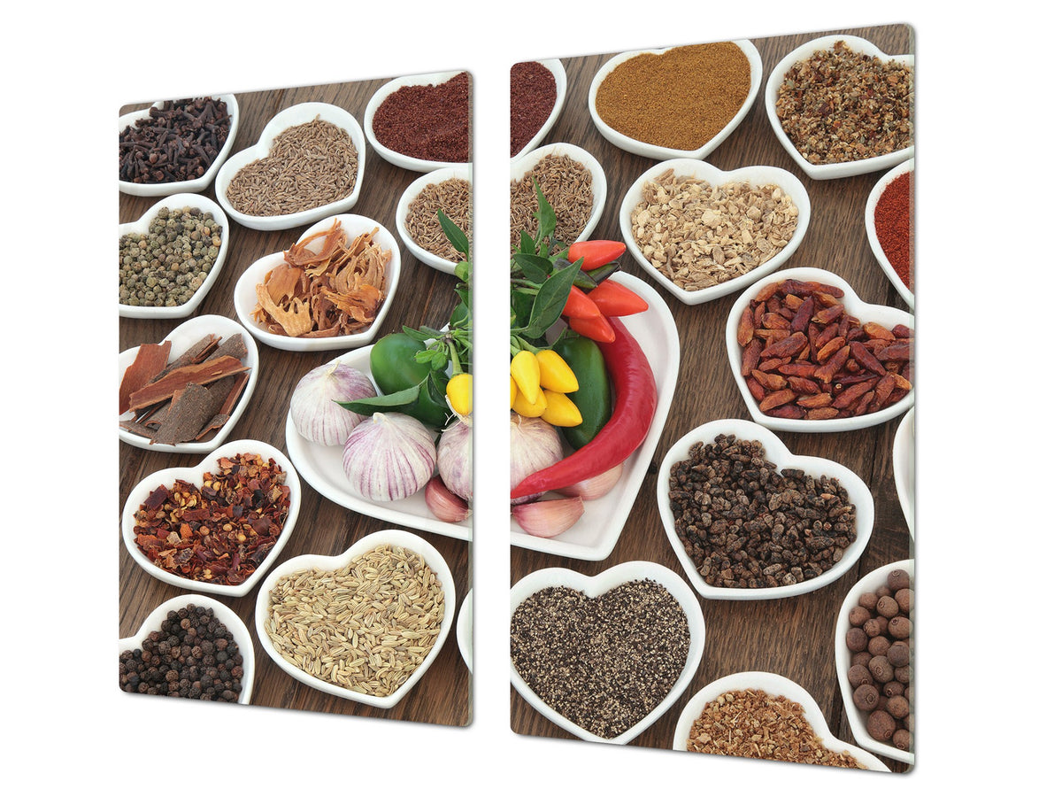 Glass Kitchen Board 60D03A: Spices from the heart