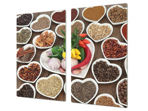 Glass Kitchen Board 60D03A: Spices from the heart