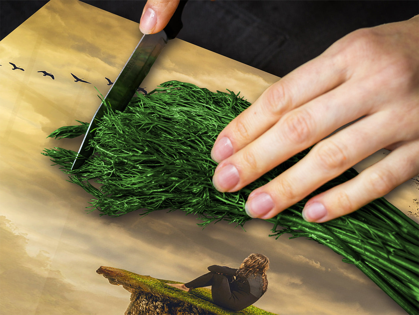 Glass Pastry Board 60D18: Wander your thoughts