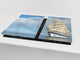 Küchenbrett aus Hartglas und Induktionskochplattenabdeckung; D02 Water Series: Ship 3