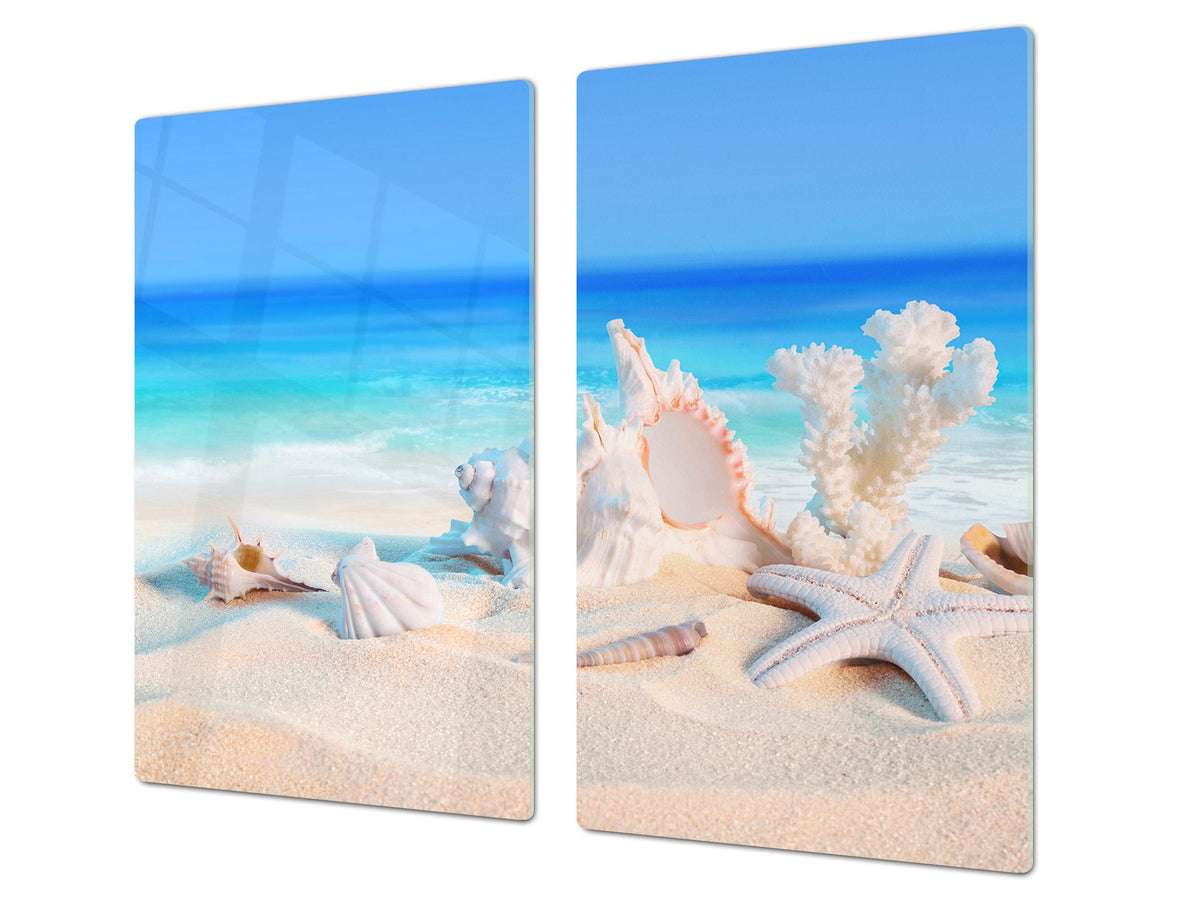Worktop saver and Pastry Board 60D08: Shells on the beach 1