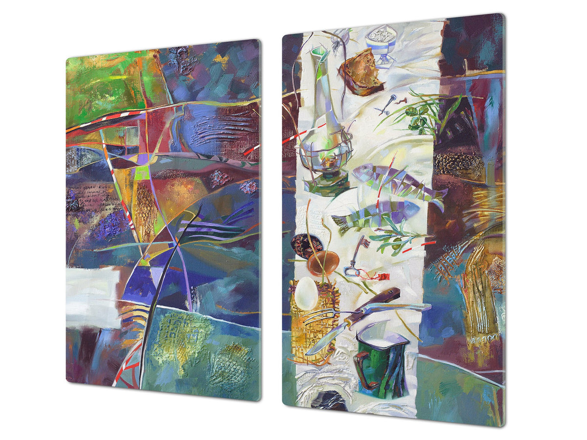Resistant Glass Cutting Board 60D05B: Modern Art