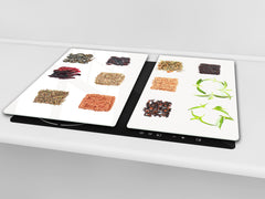 Glass Kitchen Board 60D03A: Mosaic with spices 5