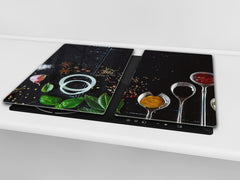 Glass Kitchen Board 60D03A: Italian spices 1