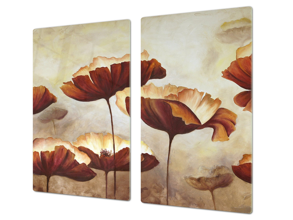 Induction Cooktop cover 60D06A: Poppies 1