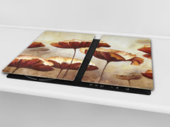 Induktionskochfeldabdeckung 60D06A: Mohnblumen 1