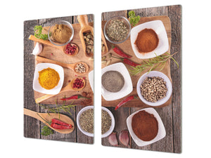 Glass Kitchen Board 60D03A: Spicy spices 1