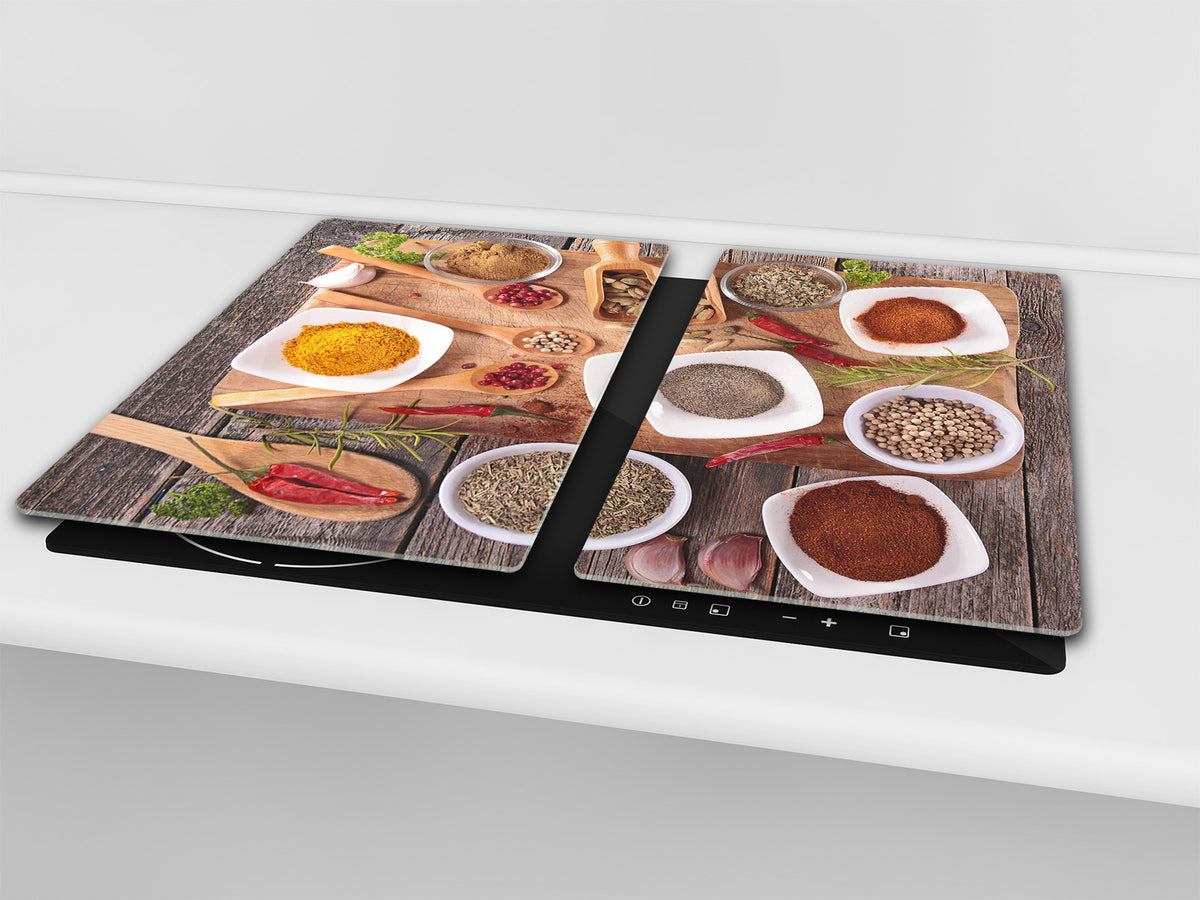 Glass Kitchen Board 60D03A: Spicy spices 1