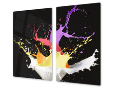 Tempered GLASS Kitchen Board D09 Other: Water Drops 2