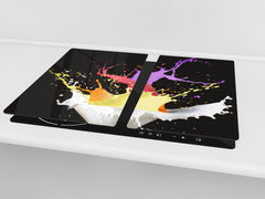 Tempered GLASS Kitchen Board D09 Other: Water Drops 2