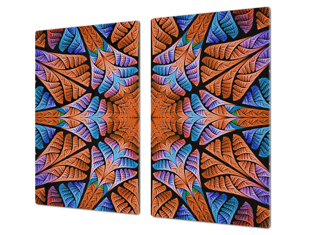 Glass stove top 60D21: Moroccan rose 2