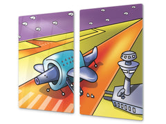 Tempered GLASS Kitchen Board D16 Blurby World: Board