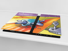 Tempered GLASS Kitchen Board D16 Blurby World: Board