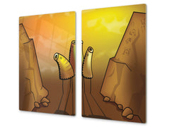 Tempered GLASS Kitchen Board D16 Blurby World: Pull of maybe