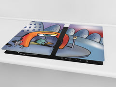 Tempered GLASS Kitchen Board D16 Blurby World: Stop