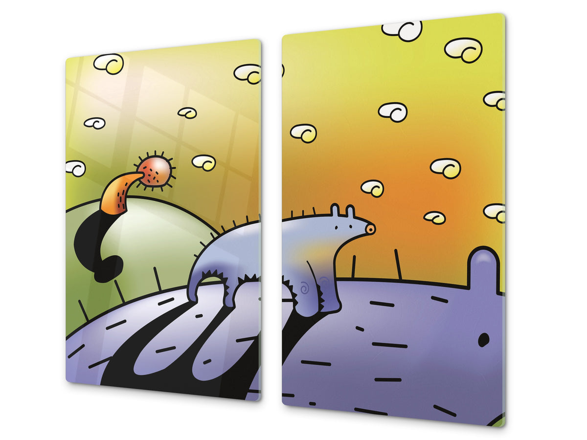 Tempered GLASS Kitchen Board D16 Blurby World: We walk