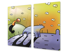 Tempered GLASS Kitchen Board D16 Blurby World: We walk