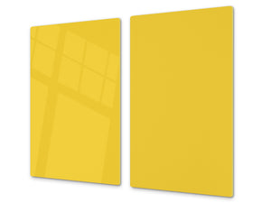 Tempered GLASS Kitchen Board D18 Series of colors: Dark Yellow