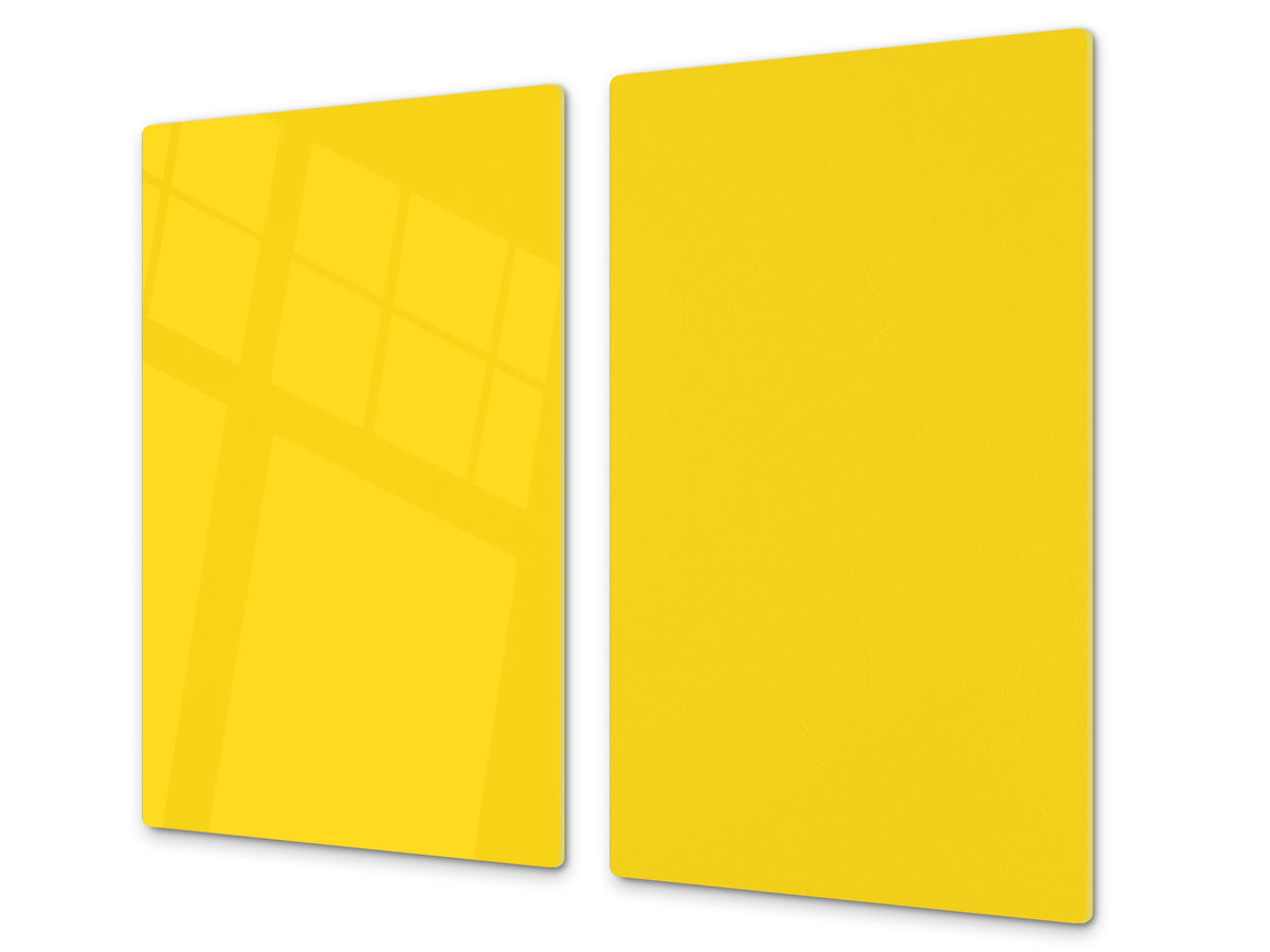 Tempered GLASS Kitchen Board D18 Series of colors: Yellow