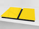 Schneidbrett aus Hartglas und schützende Arbeitsoberfläche; D18 Reihe von Farben: Yellow