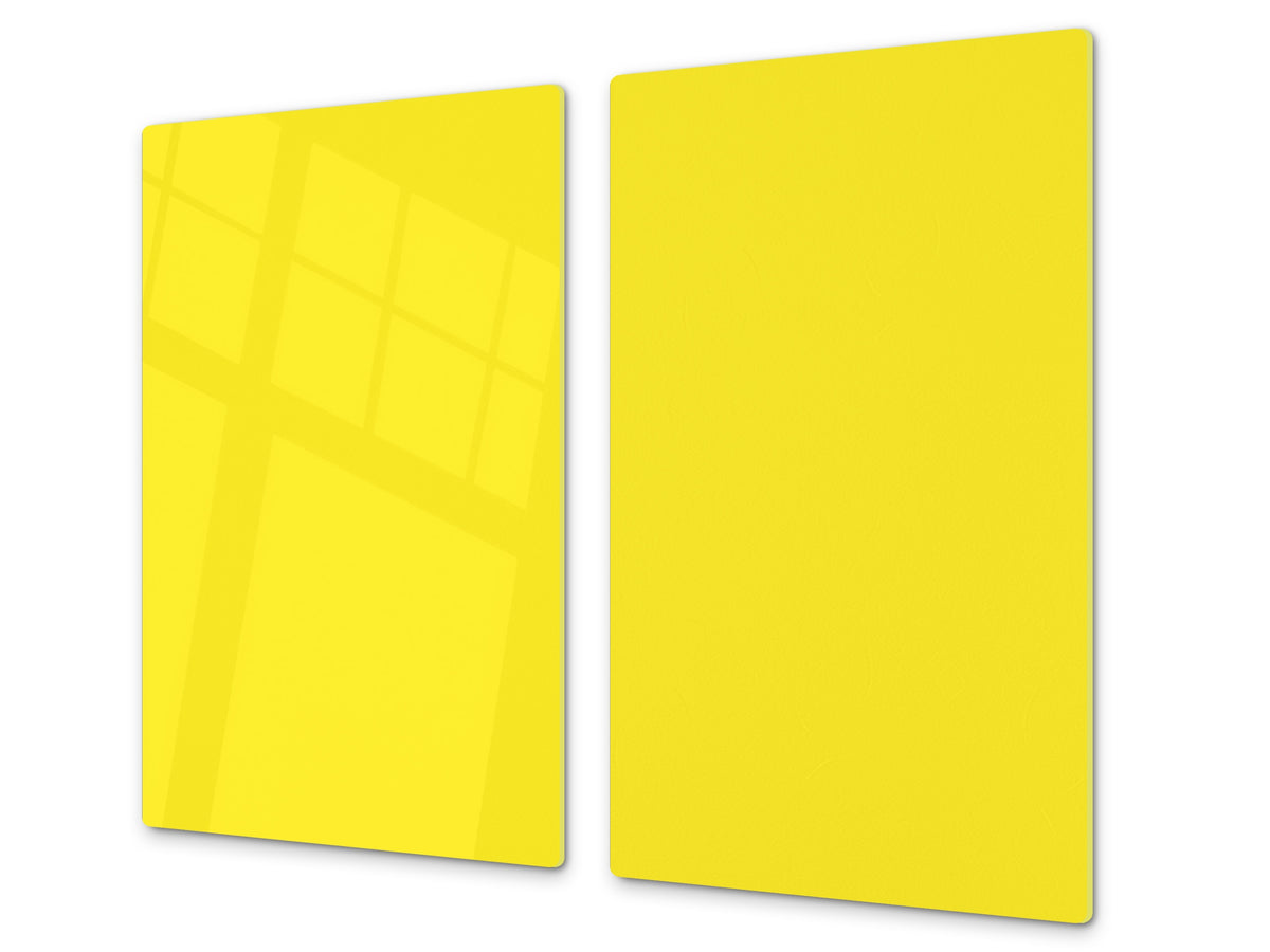 Tempered GLASS Kitchen Board D18 Series of colors: A Mellow Yellow