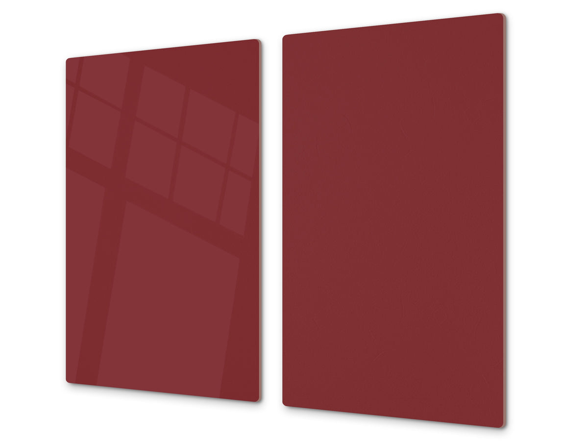 Tempered GLASS Kitchen Board D18 Series of colors: Purple-Red