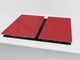 Tempered GLASS Kitchen Board D18 Series of colors: Dark Red