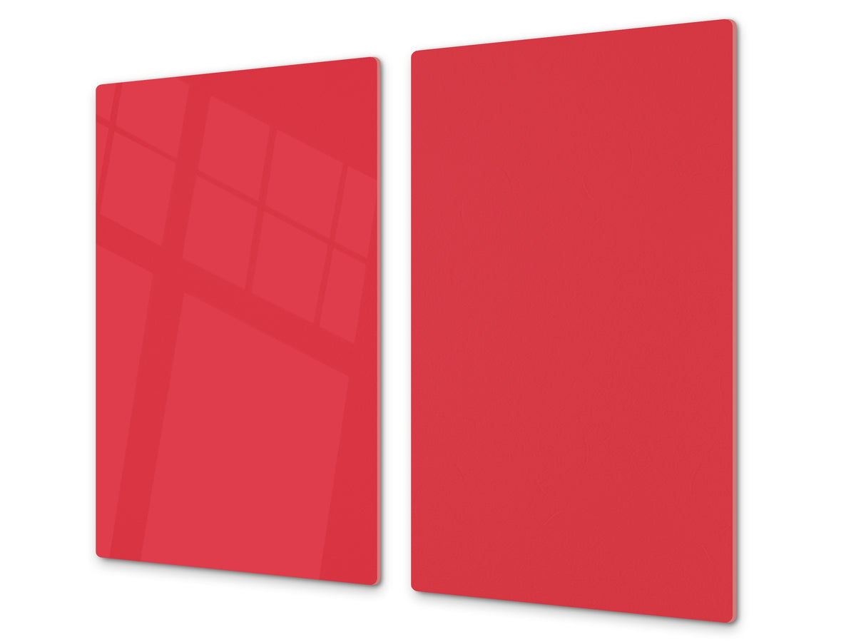 Tempered GLASS Kitchen Board D18 Series of colors: Red