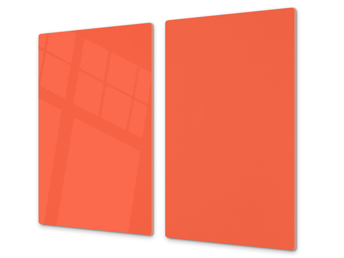 Tempered GLASS Kitchen Board D18 Series of colors: Orange