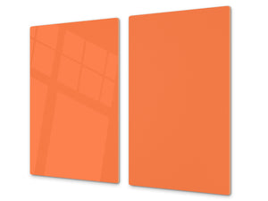 Tempered GLASS Kitchen Board D18 Series of colors: Pastel Orange