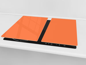 Schneidbrett aus Hartglas und schützende Arbeitsoberfläche; D18 Reihe von Farben: Pastel Orange