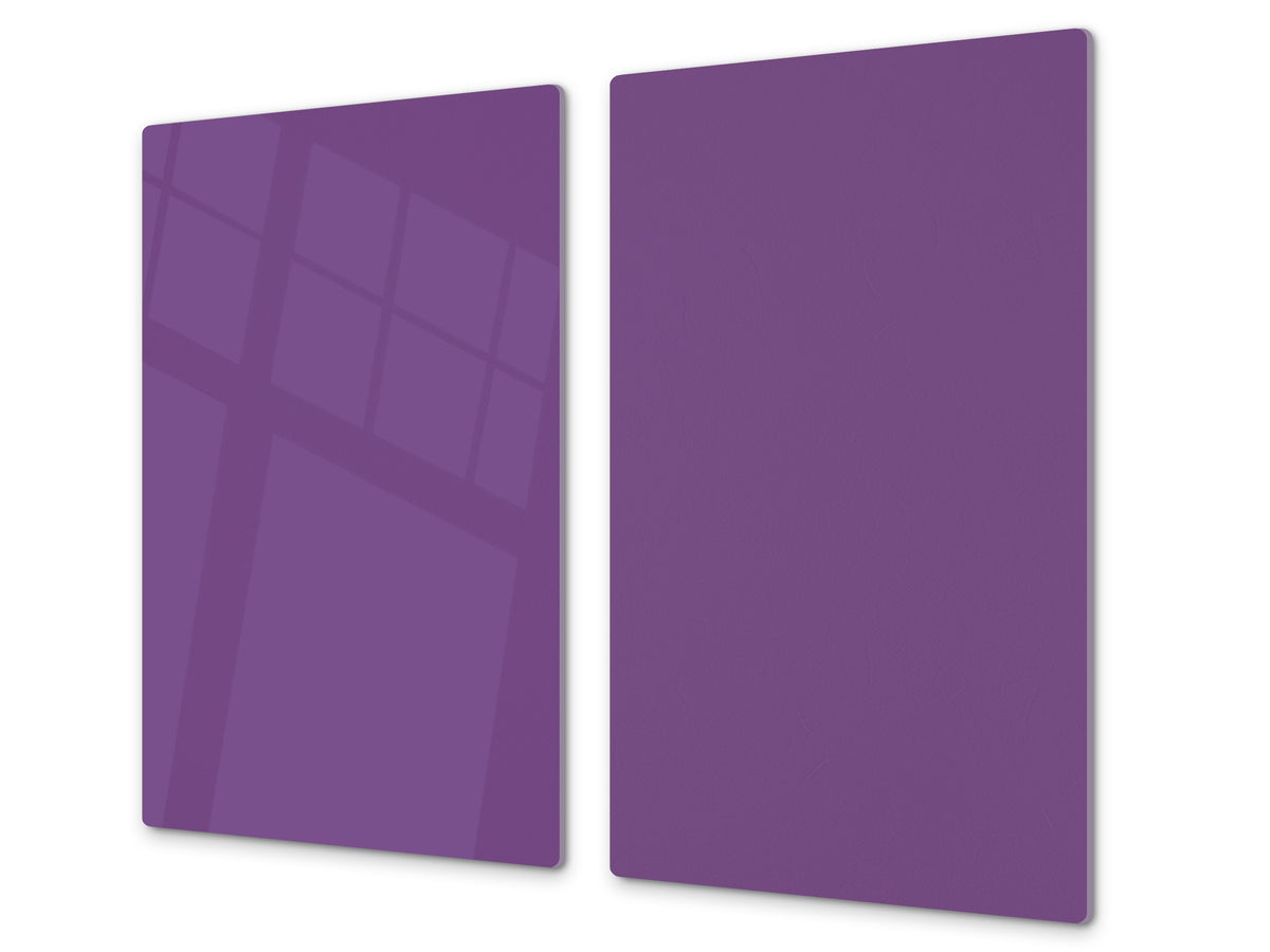 Tempered GLASS Kitchen Board D18 Series of colors: Dark Violet