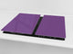 Tabla de cortar de cristal templado D18 Serie de Colores: Violeta oscuro