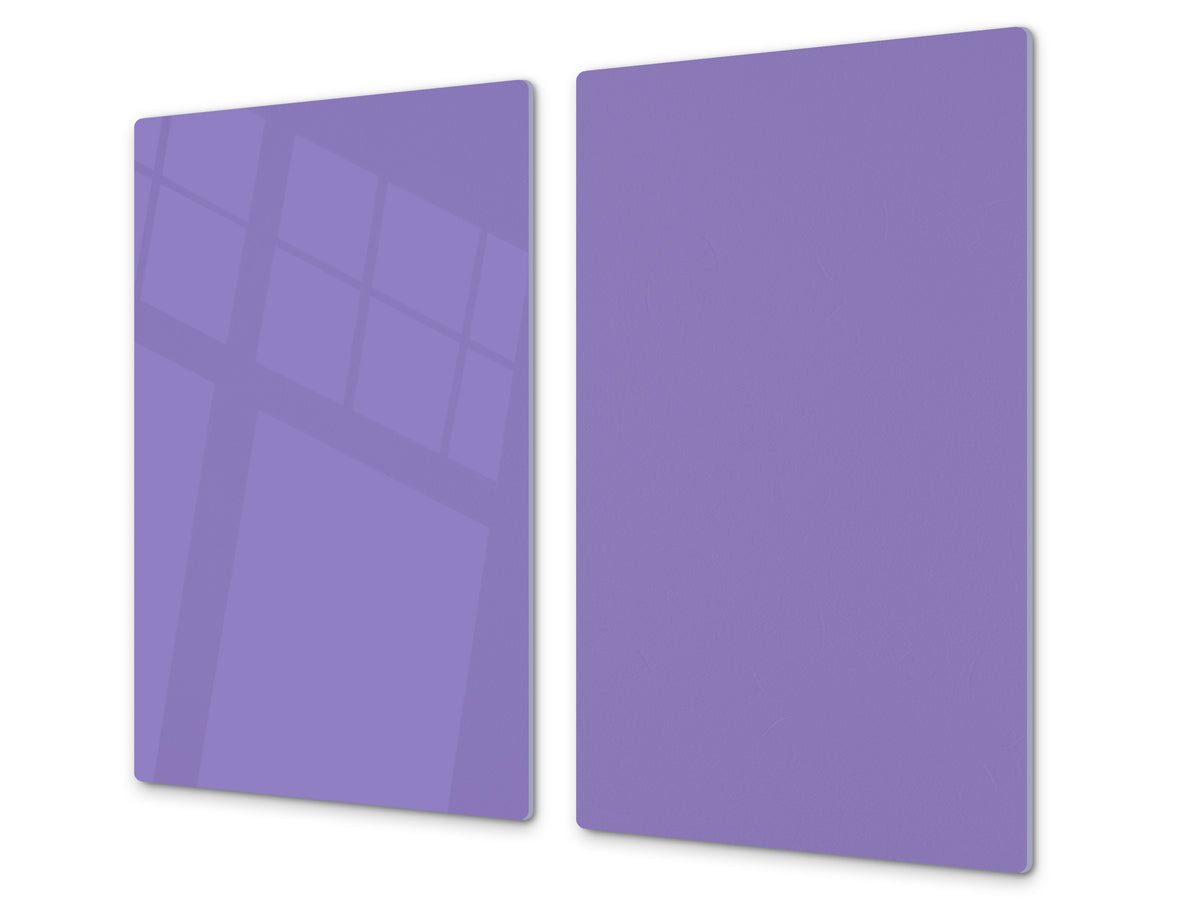 Tempered GLASS Kitchen Board D18 Series of colors: Lavender