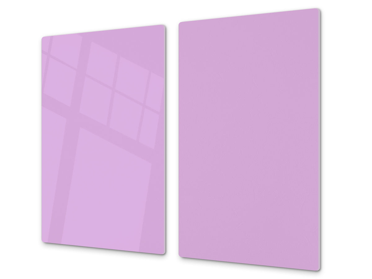 Tempered GLASS Kitchen Board D18 Series of colors: Lilac