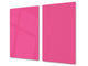 TAGLIERE IN VETRO TEMPERATO – D18 Serie di colori : Rosa