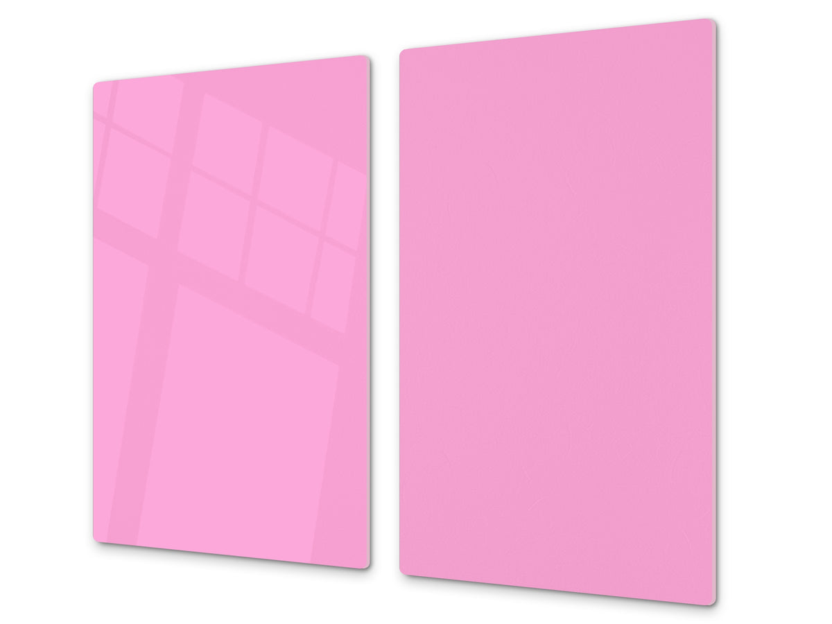 Tempered GLASS Kitchen Board D18 Series of colors: Mellow Pink