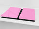 Tabla de cortar de cristal templado D18 Serie de Colores: Rosa Claro