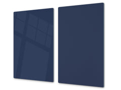 Tempered GLASS Kitchen Board D18 Series of colors: Dark Navy Blue