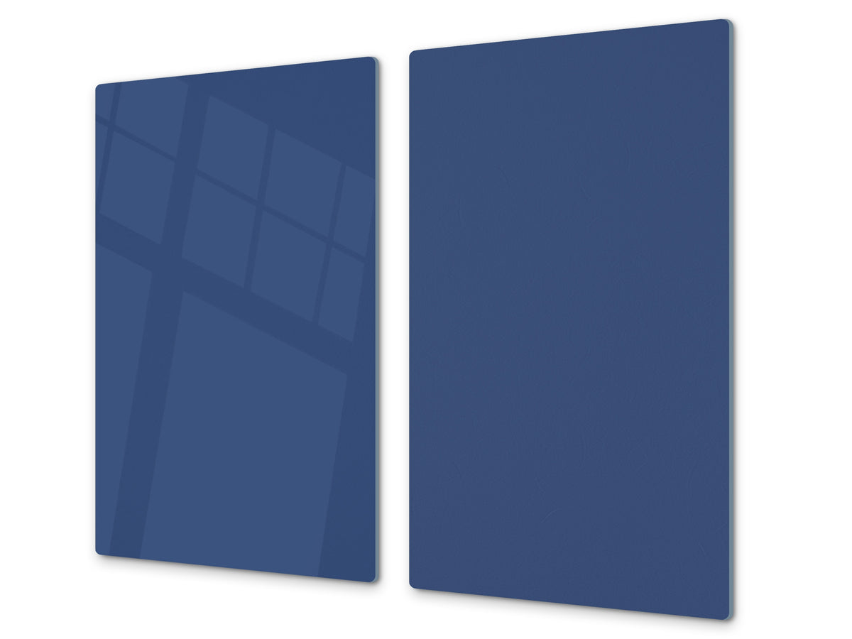 Tempered GLASS Kitchen Board D18 Series of colors: Navy Blue