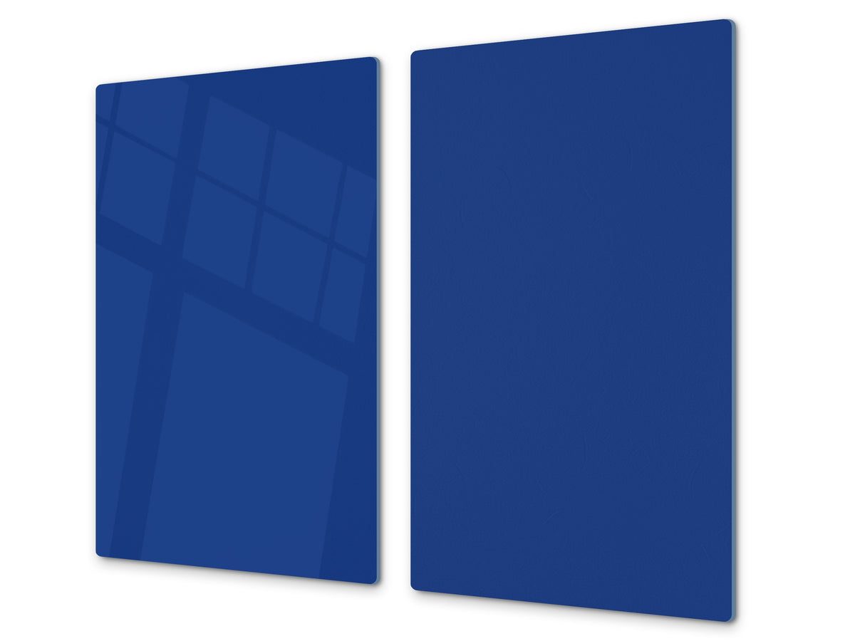 Tempered GLASS Kitchen Board D18 Series of colors: Cobalt Blue