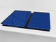 Schneidbrett aus Hartglas und schützende Arbeitsoberfläche; D18 Reihe von Farben: Cobalt Blue